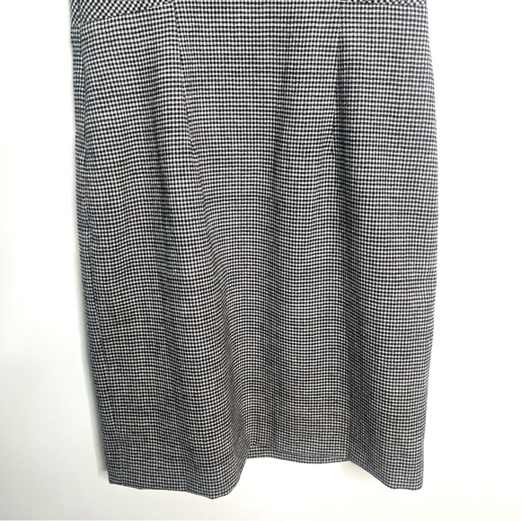 Diane Von Furstenberg Raisa Sheath Wool Dress White Black Size 10 - Picture 7 of 12